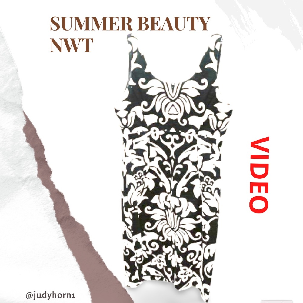 INC international Concepts Textured Print Sheath Dress NWT